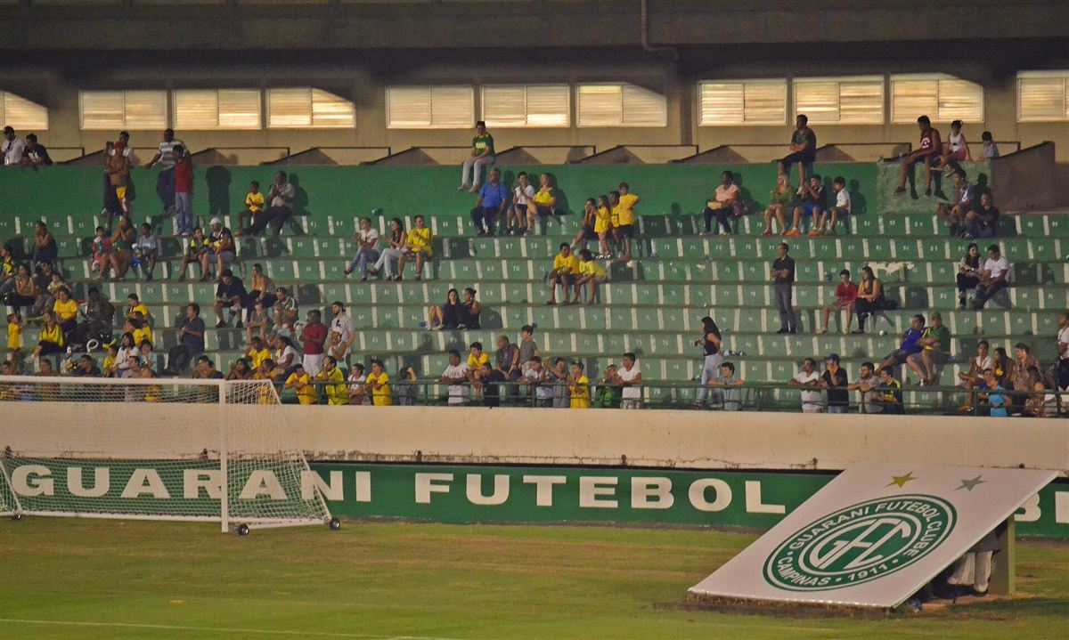 Arquibancada e gramado do Estádio Brinco de Ouro da Princesa em Campinas